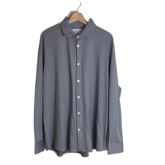 Mizzen+Main Leeward Label Trim Fit Long Sleeve Button Shirt Men's XL Gray - Picture 1 of 13